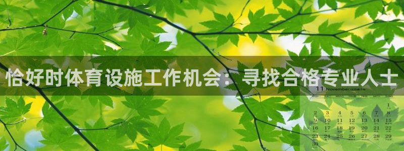 注册意昂3：恰好时体育设施工作机会：寻找合格专业人士
