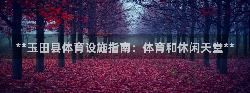 意昂平台体育：**玉田县体育设施指南：体育和休闲天堂